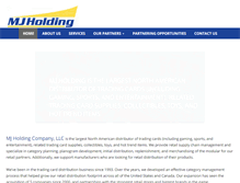 Tablet Screenshot of mjholding.com